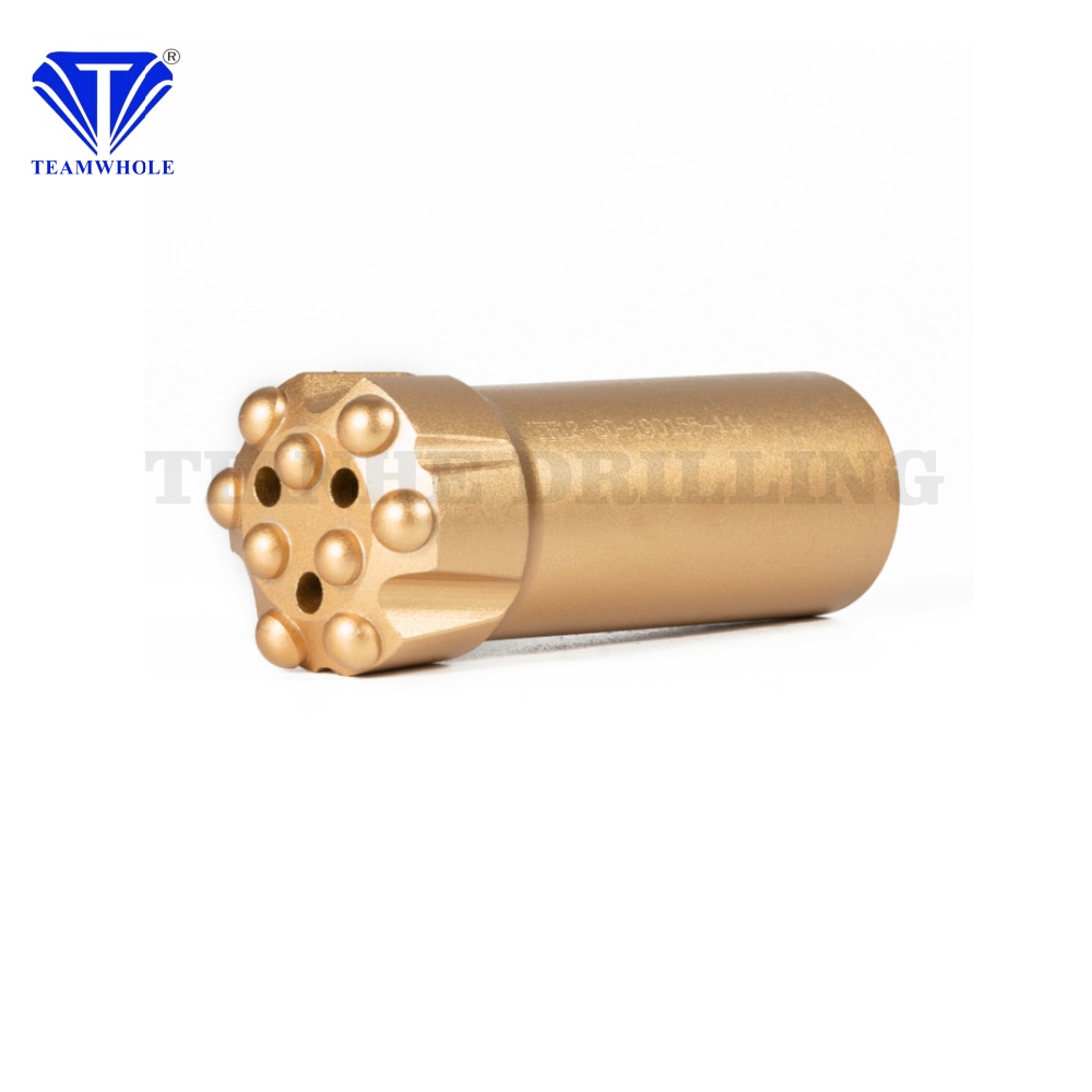 Top Selling Carbon Steel 76mm T38 Retractable Thread Button Bit Forging Drilling Tool for Ore Mining and Rock Drilling