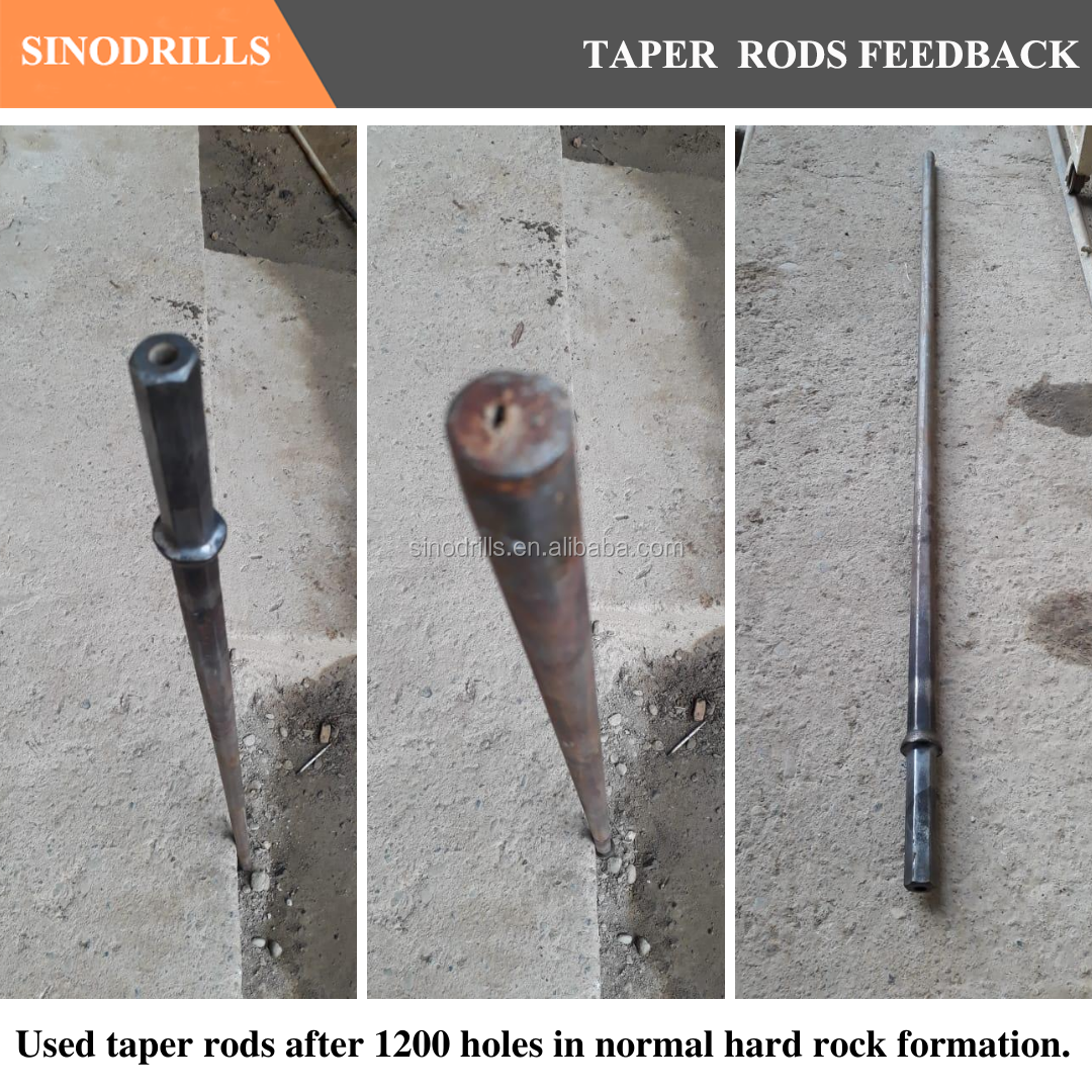 Tapered Drill Rod Cross Section