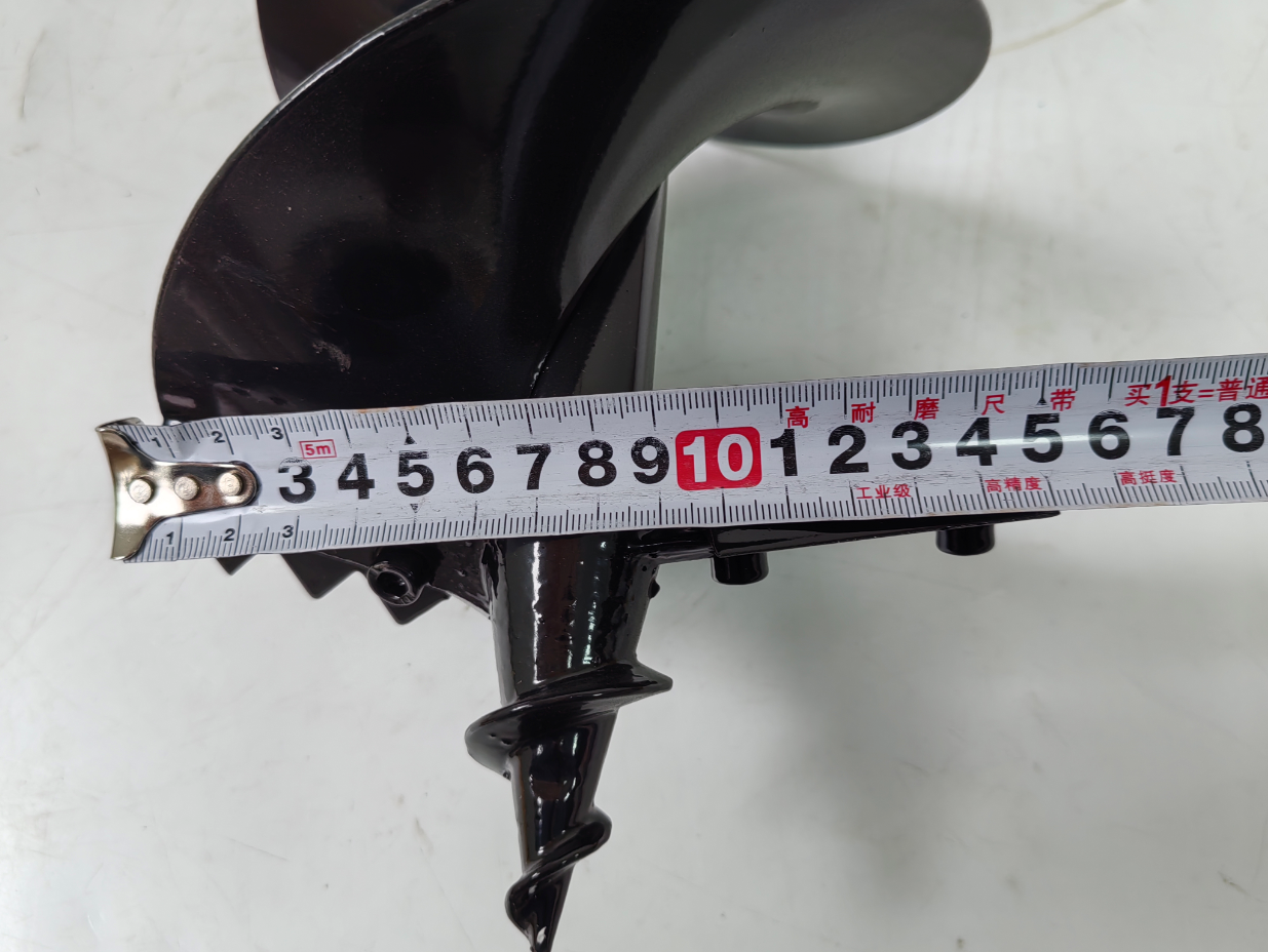 6 Inch 15cm X 80cm Earth Auger Drill Bit with Detachable Head Replaceable Alloy Blades for Soil Drilling