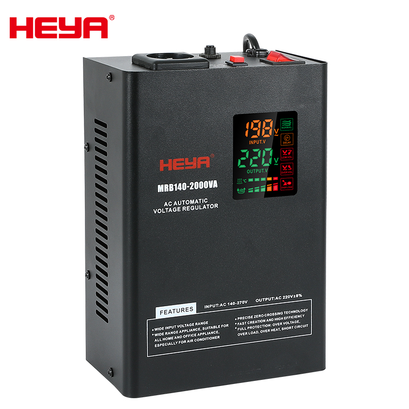 Home 1KVA AC Digital Single Phase AVR Electric Wall Hanging 220V 80/100-270V Automatic Voltage RegulatorsStabilizers 800W 1000W
