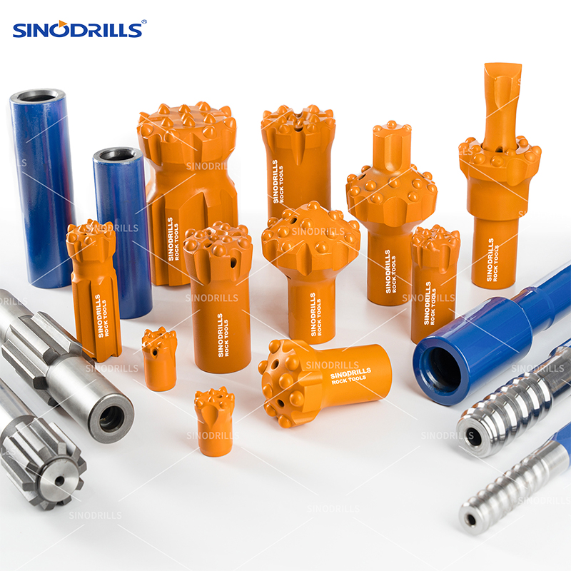 SINODRILLS Mining Rock Drill Tools High Quality Thread Drill R38/T38 76mm Button Bit
