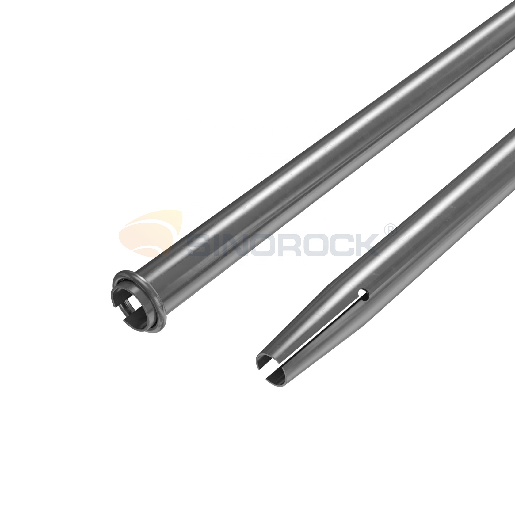 33mm Steel Friction Rock Stabilizer Split Set Rock Bolts Drilling Tool TiCN Finish Mining Tunneling