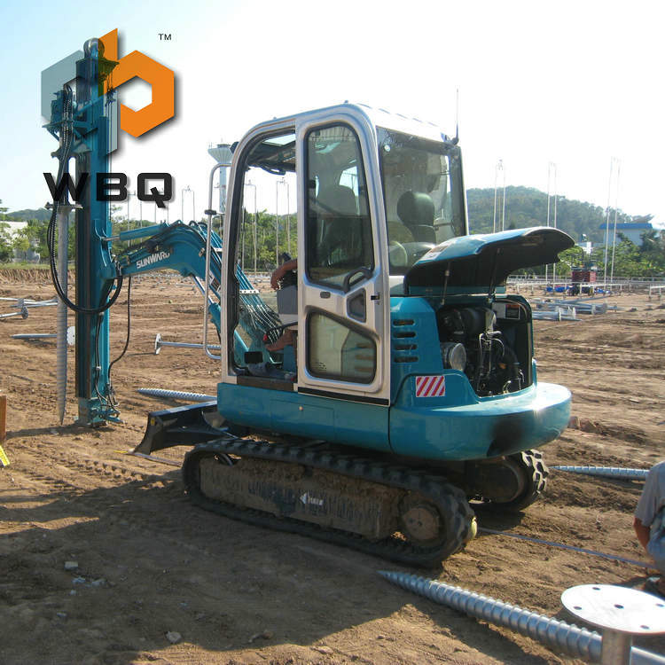 Ground Screw Pole Anchor Installation Machine Terraces Warehouses