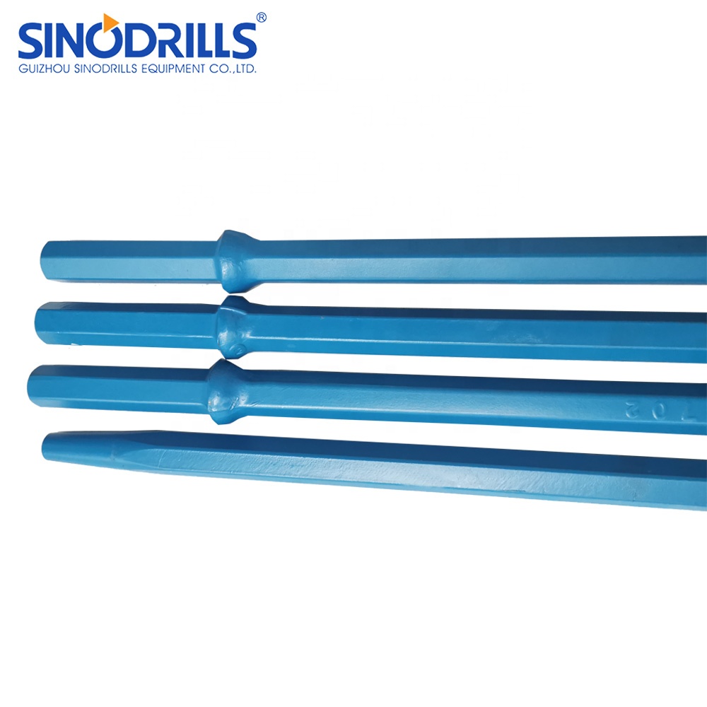 Sinodrills Multi Function Barrenos Conicos H22x108 Tapered Drill Rod for Copper Mine