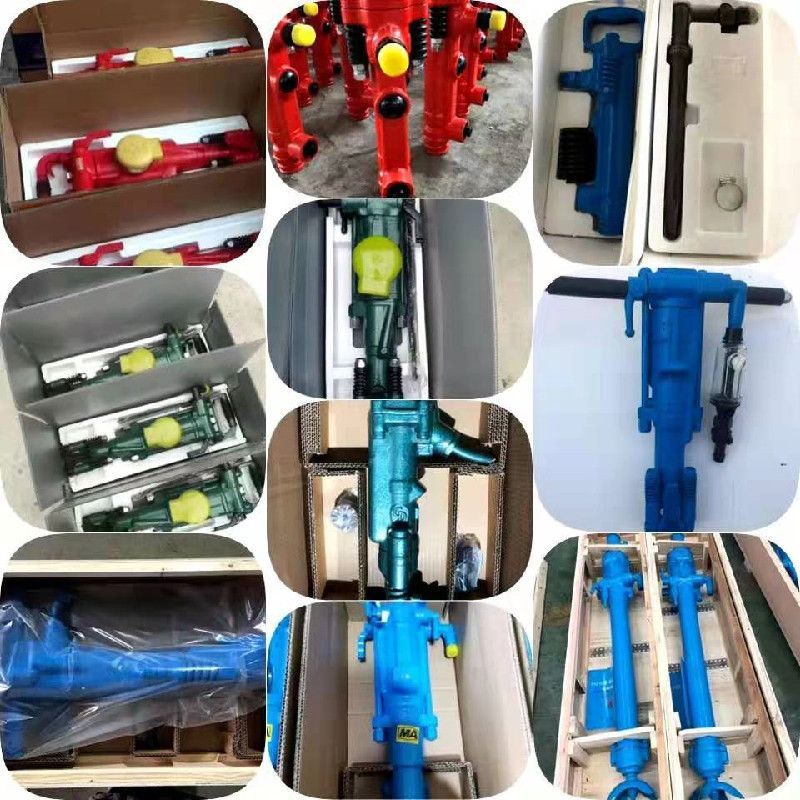 YT27 Portable Air Leg Rock Drill Pneumatic Jackleg Drill Mining Machinery Rock Drilling Tools For Gold Mining And Construction