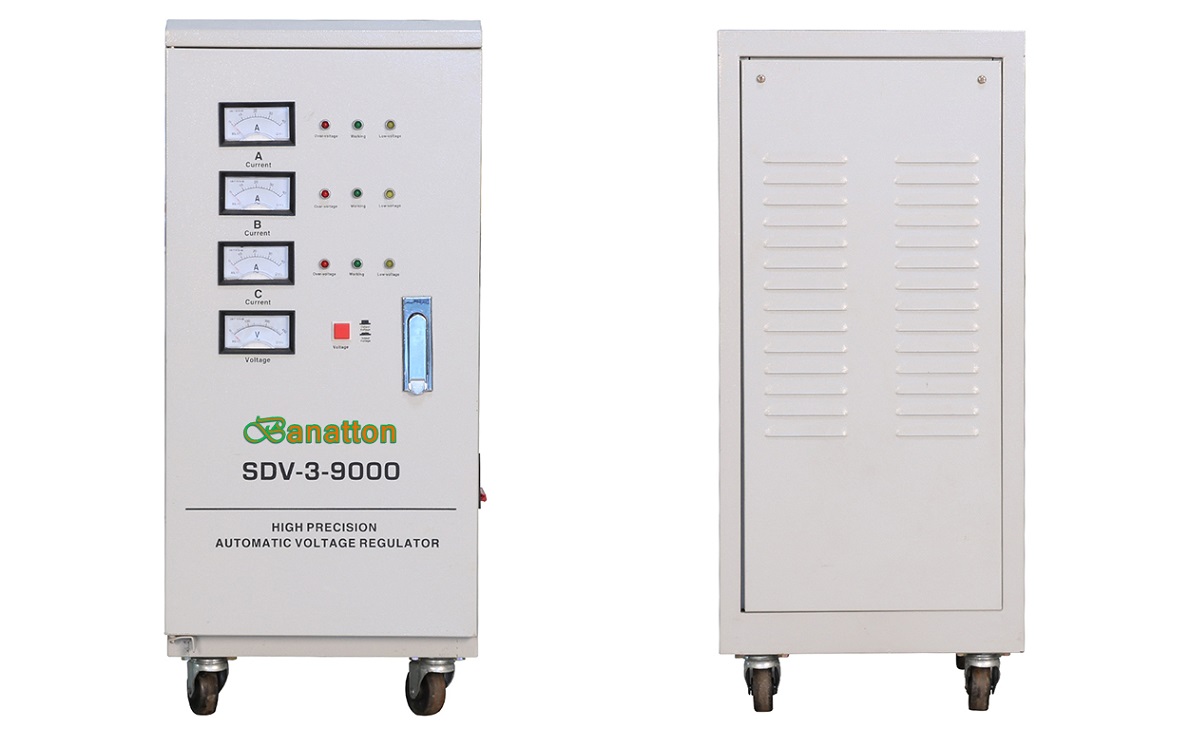 Banatton 6KVA 9KVA Three Phase Servo Motor AC Automatic Voltage Regulator Stabilizers