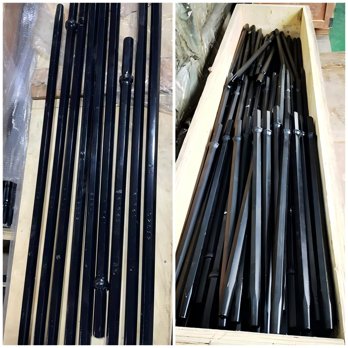 Mining Rigs Rock Drilling Rig Tapered Drill Rod 22/25mm Hex 7/11/12 Degree Forged Drilling Tool