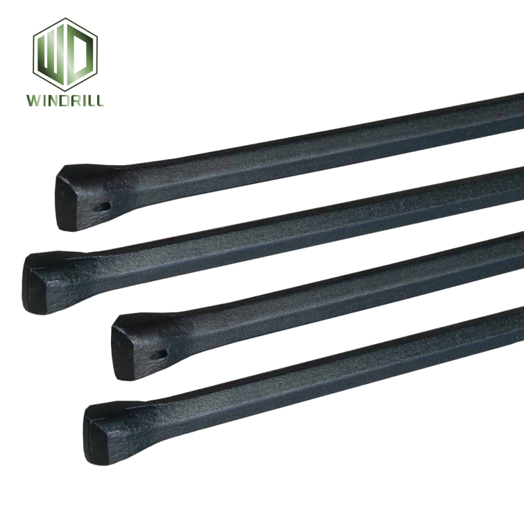 Chiesel Integral Drill Steel D.33 TL1708mm Small Hole Integral Drill Steel Rod H22x108mm L1600mm