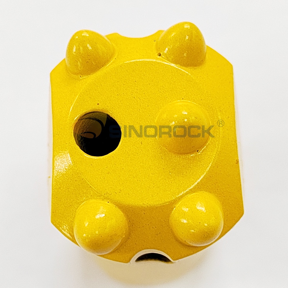 7/11/12 Degree Tapper Button Drill Bit 34mm-40mm Carbon Steel Rock Drilling Tools For Coal Mining Forged Processing