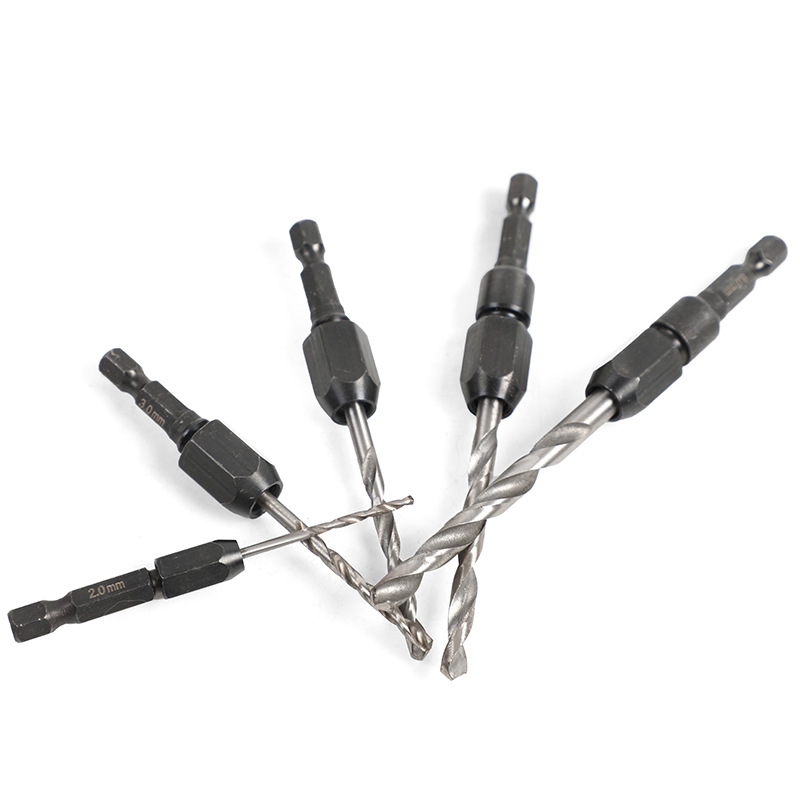 Dr. Giant Cross-Border 5-Piece Quick-Change Diamond Shank Hexagonal Twist Drill Set Detachable Drill Cores Metal Drilling Bit