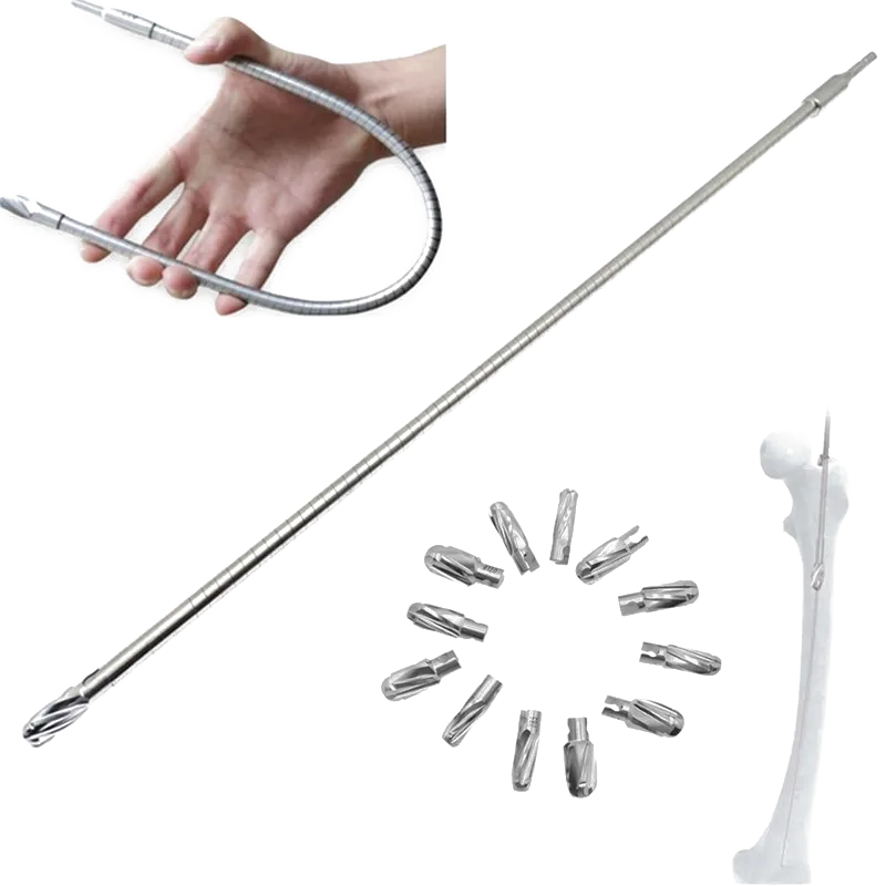Surgical Orthopedic Drill Bit Detachable Flexible Reamer Spinal Burr &amp; Diamond Tip Cannulated Drill Bits for Neurosurgery
