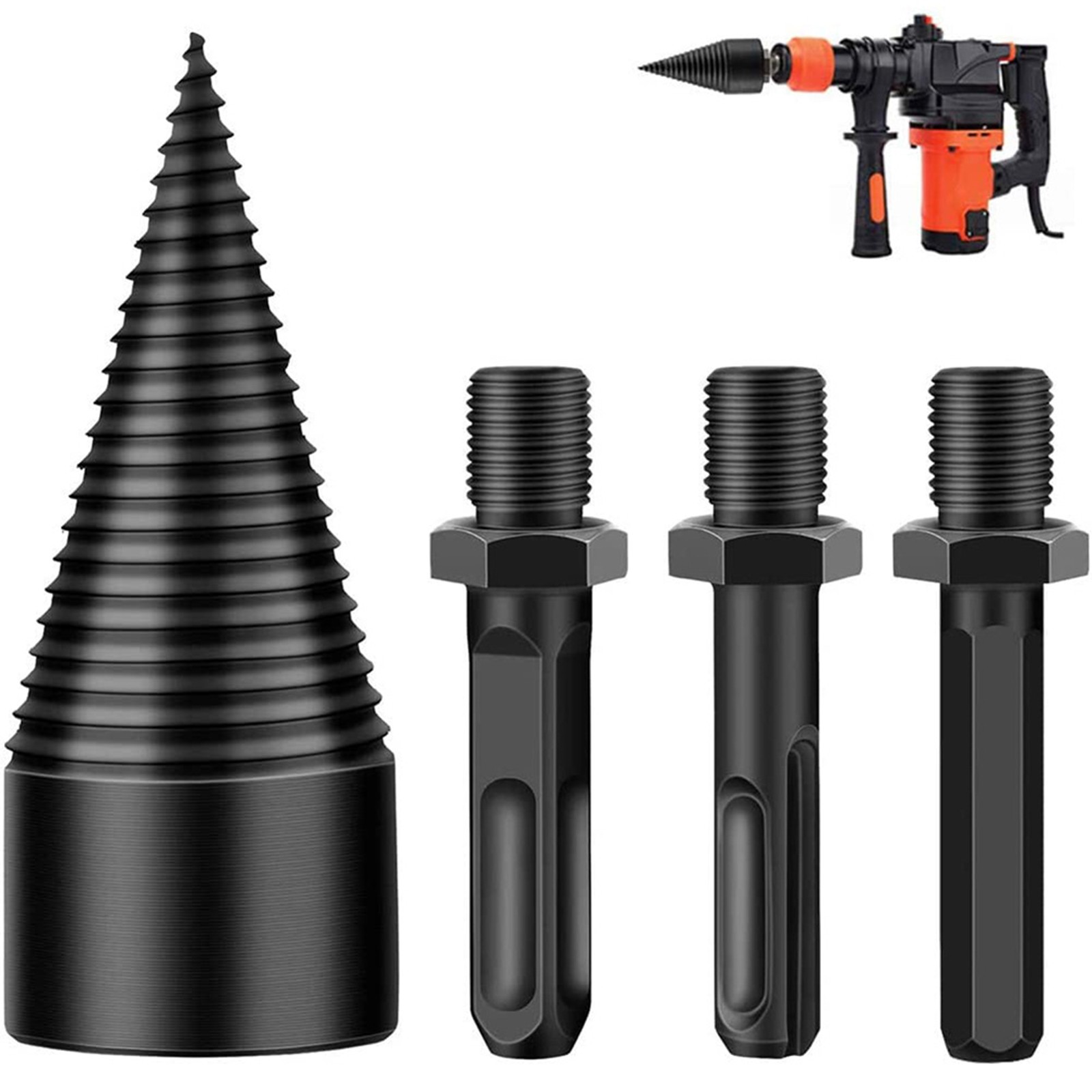 Wood Splitter Drill Bit Detail 1