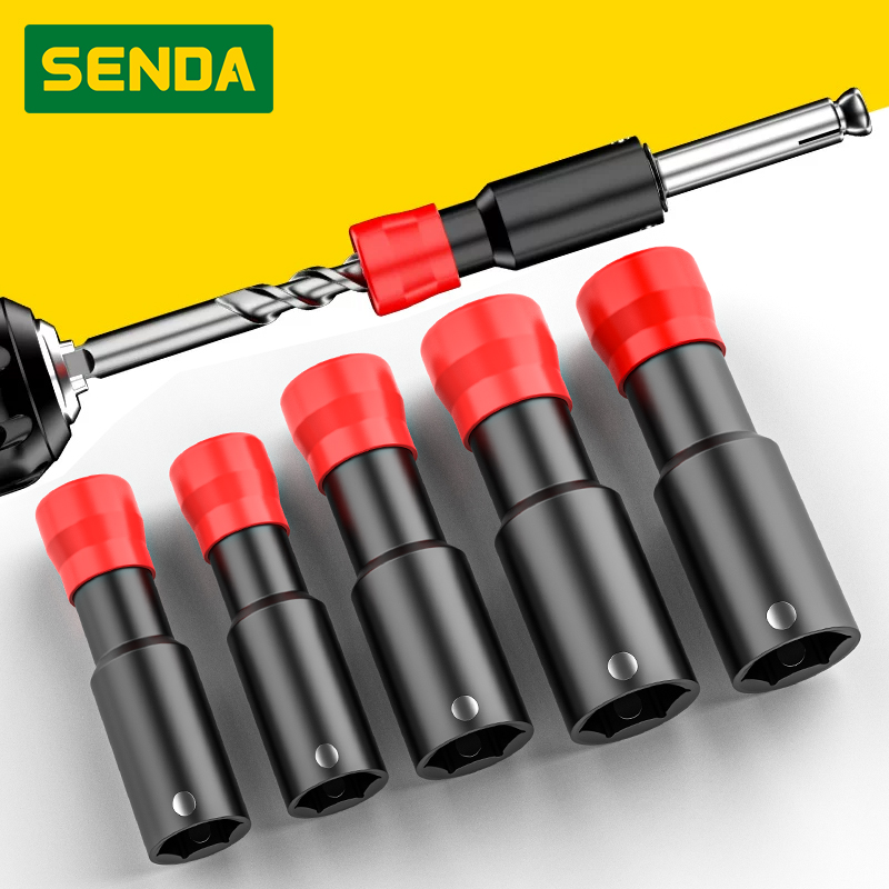 Drill Bit &amp; Socket Combo Tool for Anchor Bolt Installation