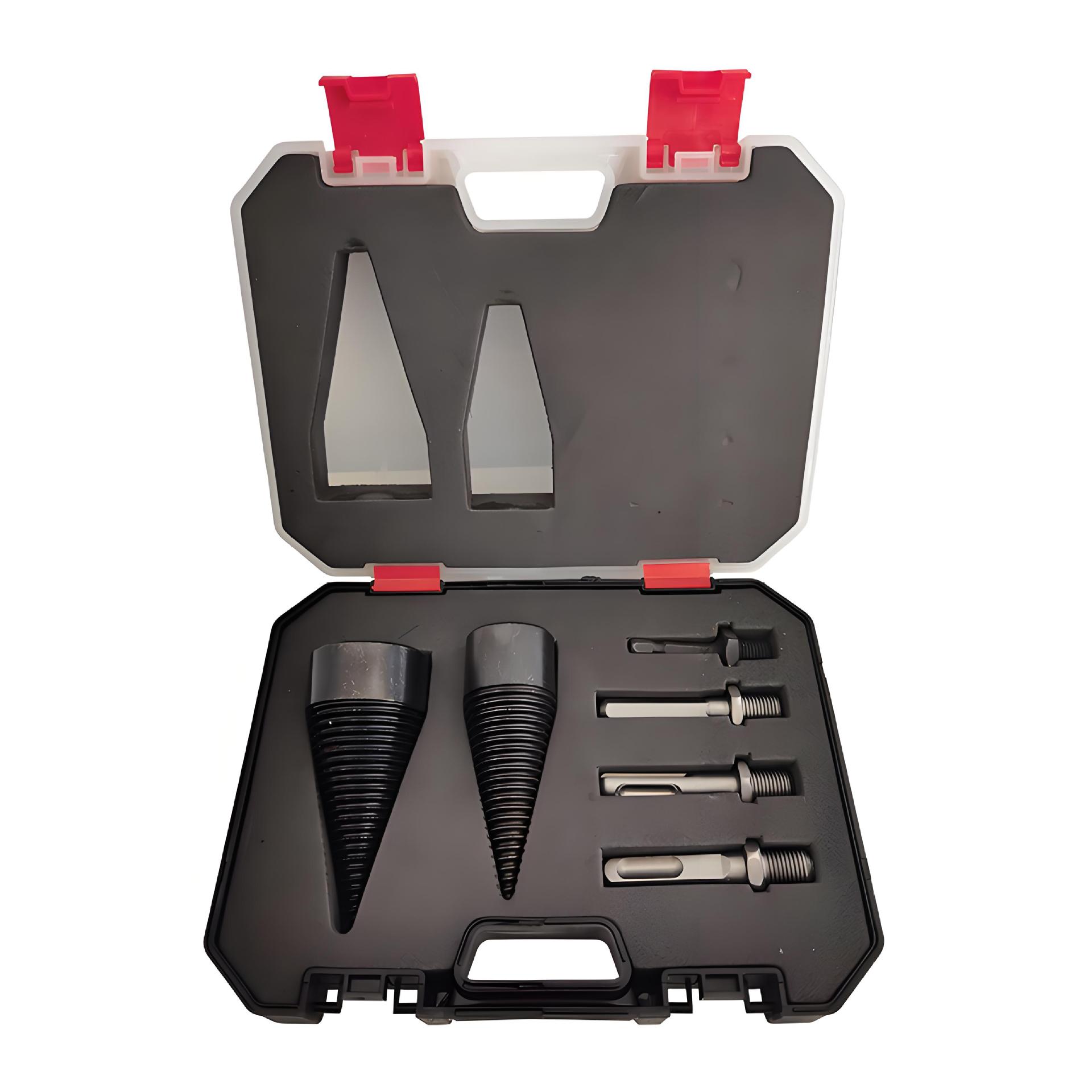 6-Piece Hand Operated OEM Detachable Log Splitter Drill Bit Set Heavy-Duty Carbon Steel Screwdriver Bit Driver