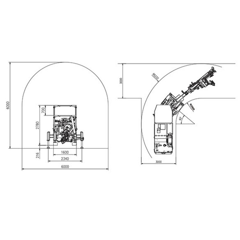Underground Mining Roof Bolting Rig Hydraulic Equipment for Rock Support and Roof Stabilization
