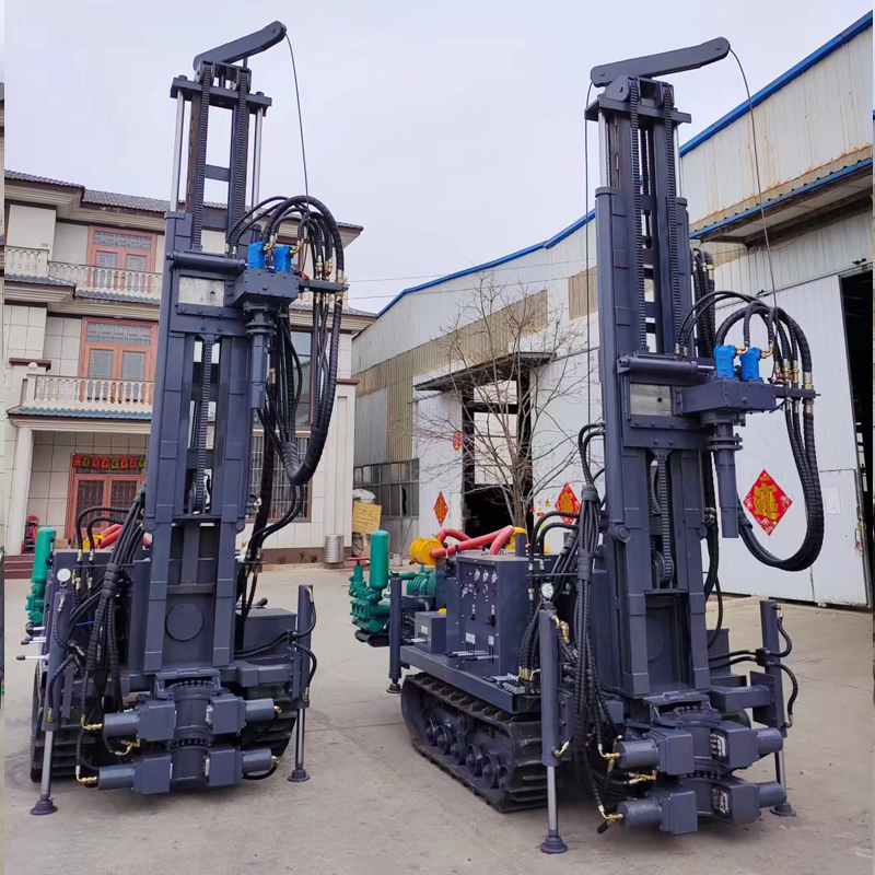 Steel Crawler 300M Depth Underground Water Well Rock Drill Rig Machine