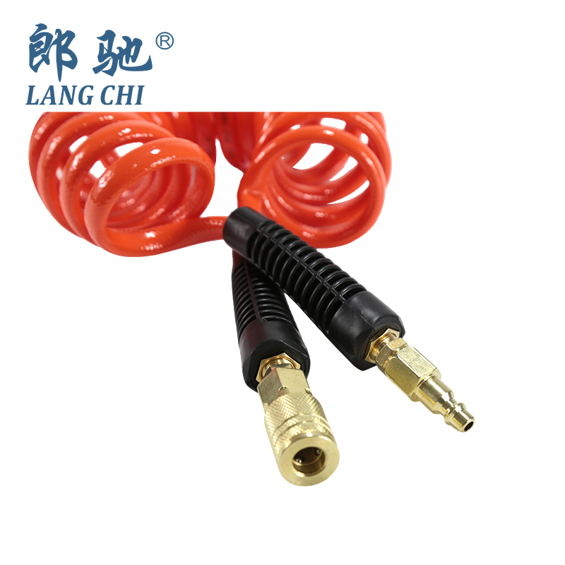 Durable High Pressure PU Coiled Hose for Air and Fluid Transmission