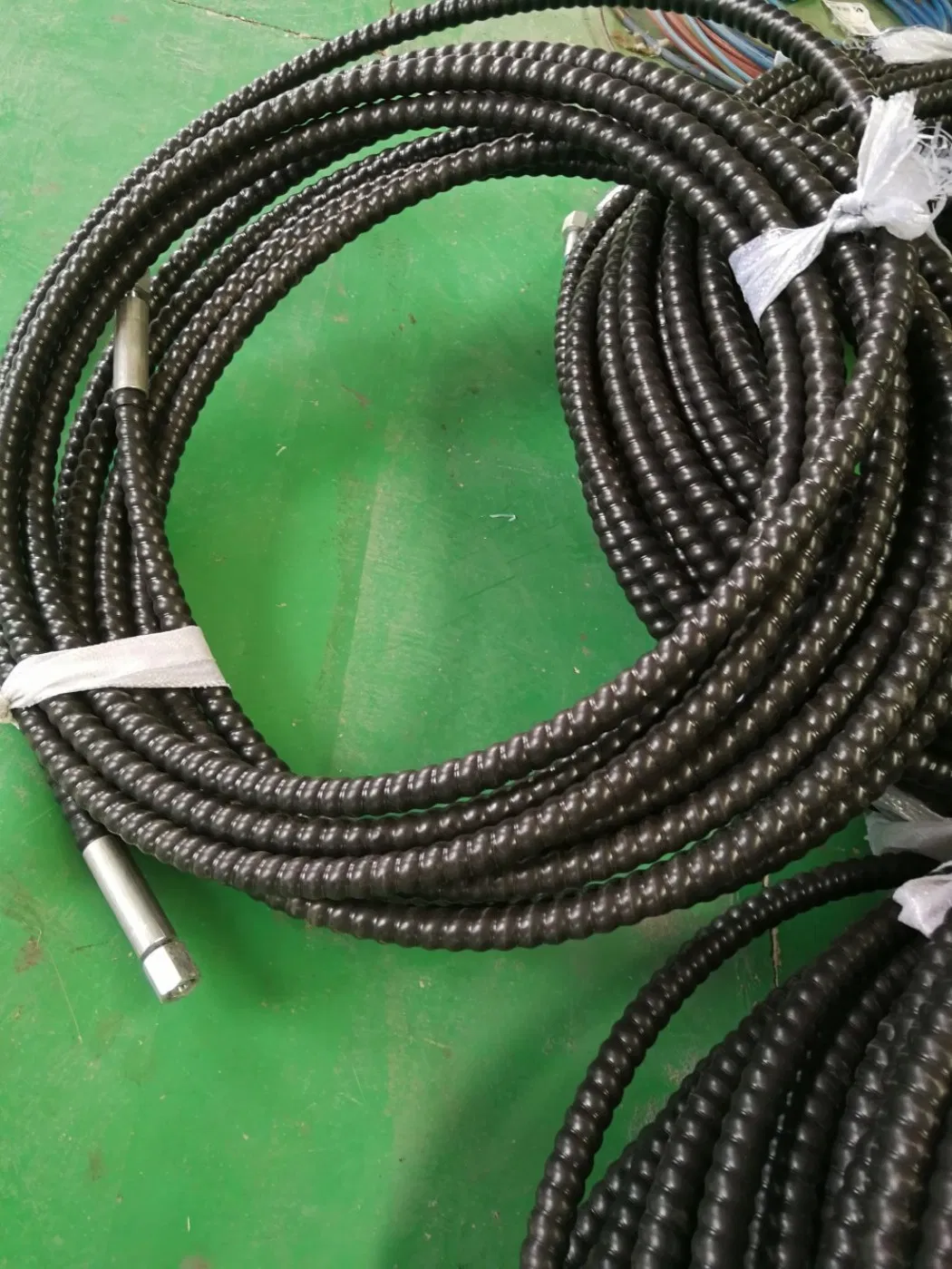 TPU Reinforced Tubing Red Polyurethane Reinforcement Weather Resistant Fluid Transmission PU Braided Hose