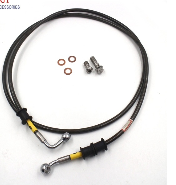 An3 Hose Stainless Steel Braided Motorcycle Hydraulic Brake Hose Nylon/PTFE Clutch Oil Line Dirt Bike Modification Pipe