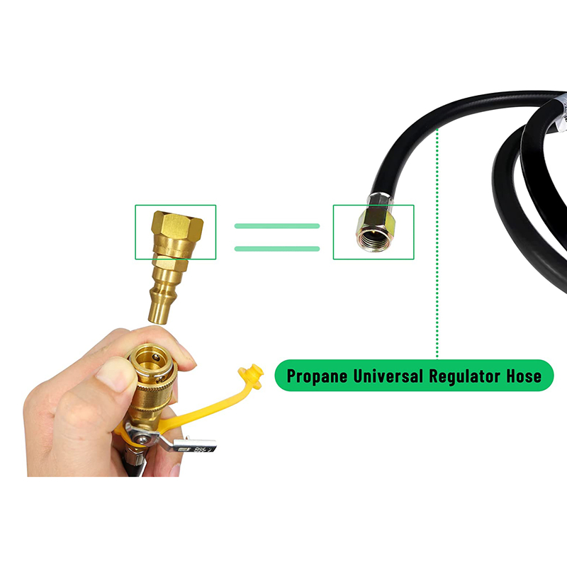 12FT Low Pressure Propane Quick Connect Extension Hose