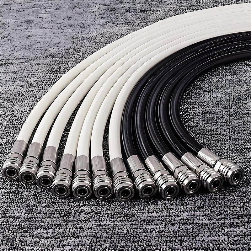 High Pressure Steel Wire Braided Hose Corrugated Smooth Core PTFE Hose