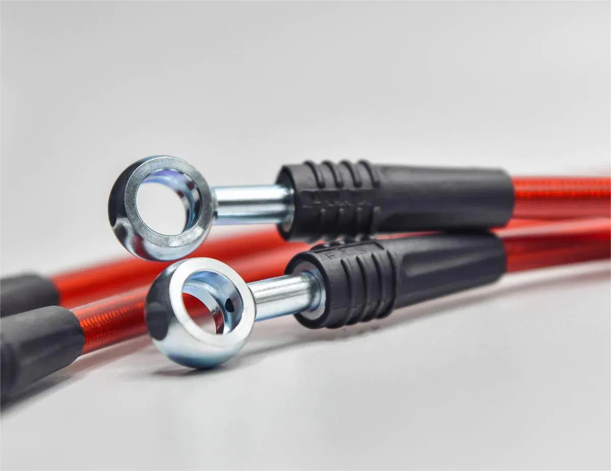 Motorcycle High Performance Car Custom 1/8 3/16 DIY Front and Rear Steel Braided PTFE Brake Fluid Fuel Hose Pipe Assembly Set Kit Lines