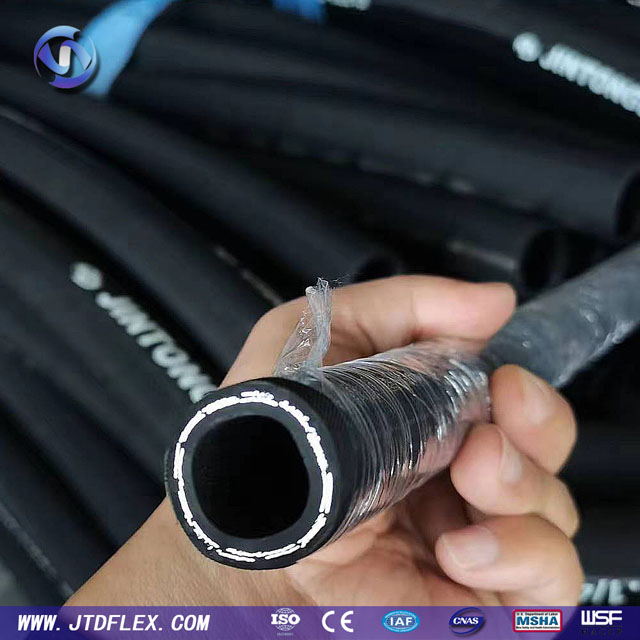 1/2 Inch SAE 100 R1at High Temperature High Pressure Black Flexible Heat Oil Resistant Hydraulic Pipes Rubber Hose