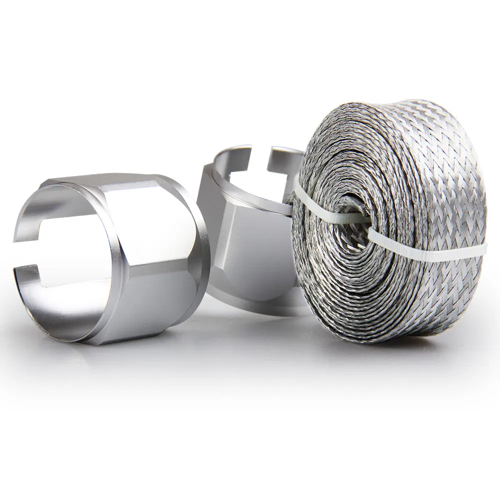 Spectre Performance Silver Flex Vacuum Heater Braided Hose Engine