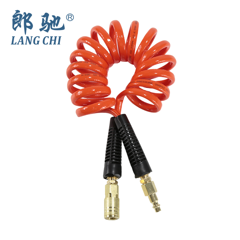 Durable High Pressure PU Coiled Hose for Air and Fluid Transmission