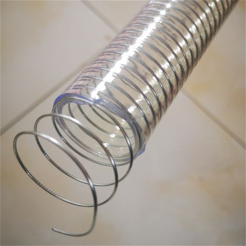 Wholesale PVC Plastic Clear Vacuum Steel Wire Hose 1.5 Inch for Industrial Fluid Transfer Hose