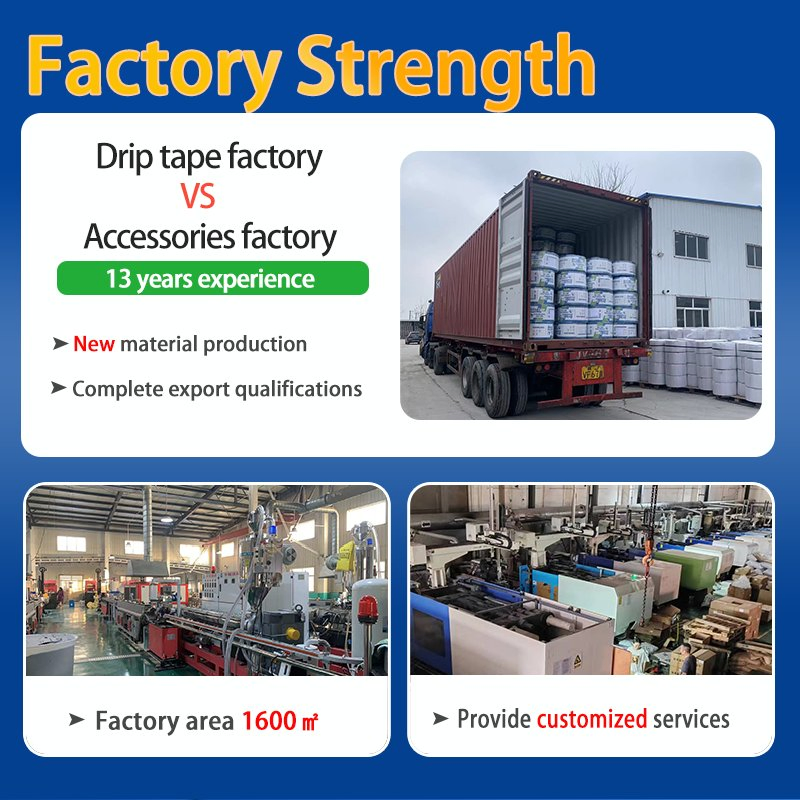 Irrigation Main Tape Pipe Blue Orange PVC Layflat Water Discharge Flexible Hose 1 2 3 4 5 6 8 10 16 Inch for Agricultural Farm and Garden Pool Pump