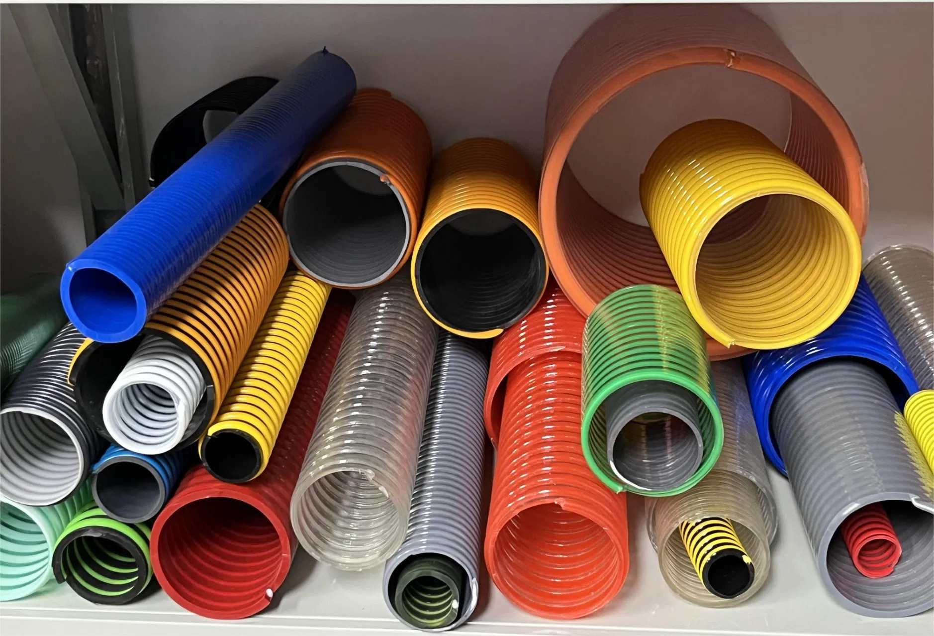 Corrugated Flexible PVC Suction Reinforced Hose 3/4'' 1'' 2'' 3'' 4'' 5'' 6'' 8'' for Water Oil Pump SPA Duct Grit Sewage Mining Vacuum Use