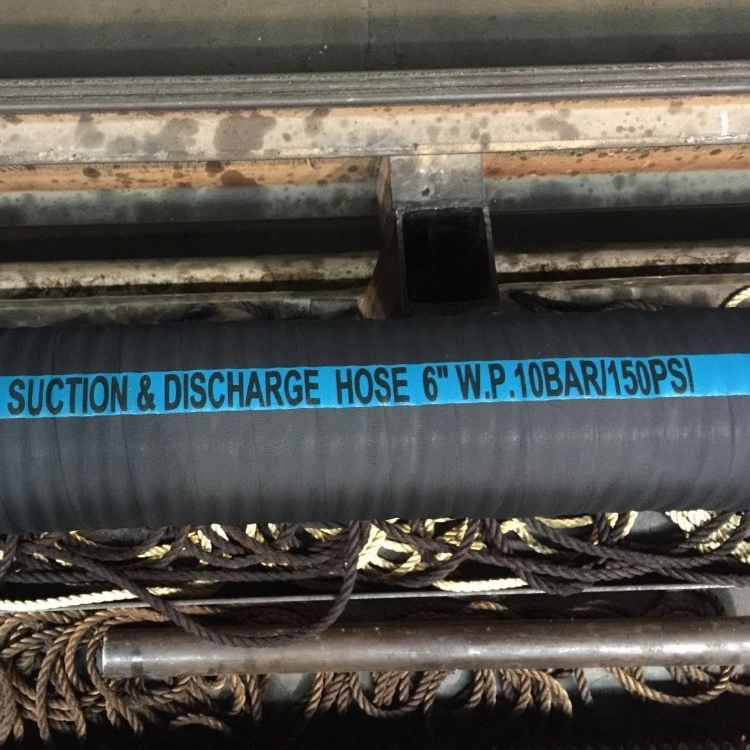 Flexible 6 Inches Pump Rubber Water Suction and Discharge Hose