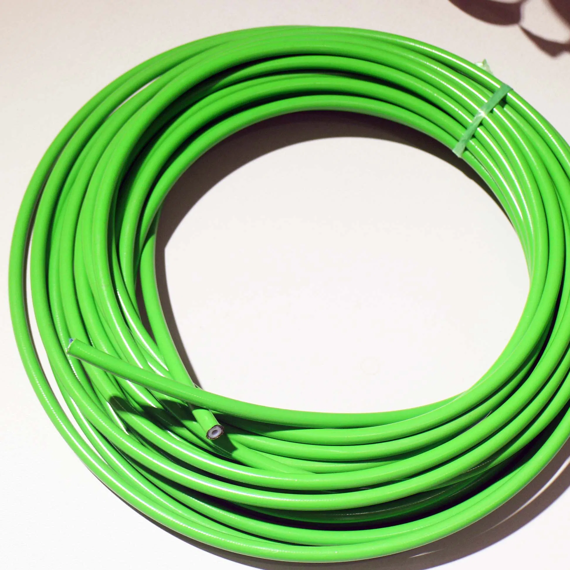 An3 1/8 3/16 Dark Light Green Color Coated 304 Stainless Steel Braided Nylon PTFE Any Standard Size Best Brake Lines