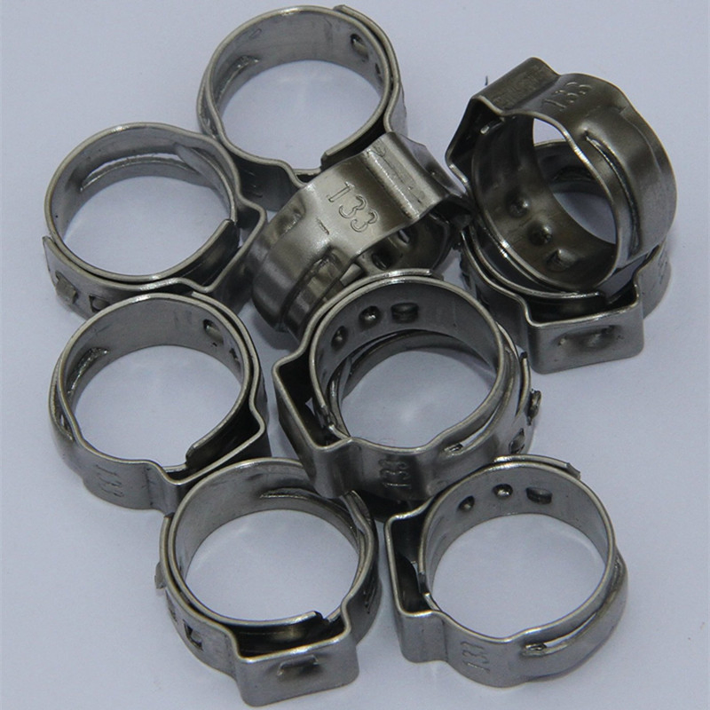 Single Ear Hose Clamps Tube Clamps Automotive Hose Clamps / Clamp Ring