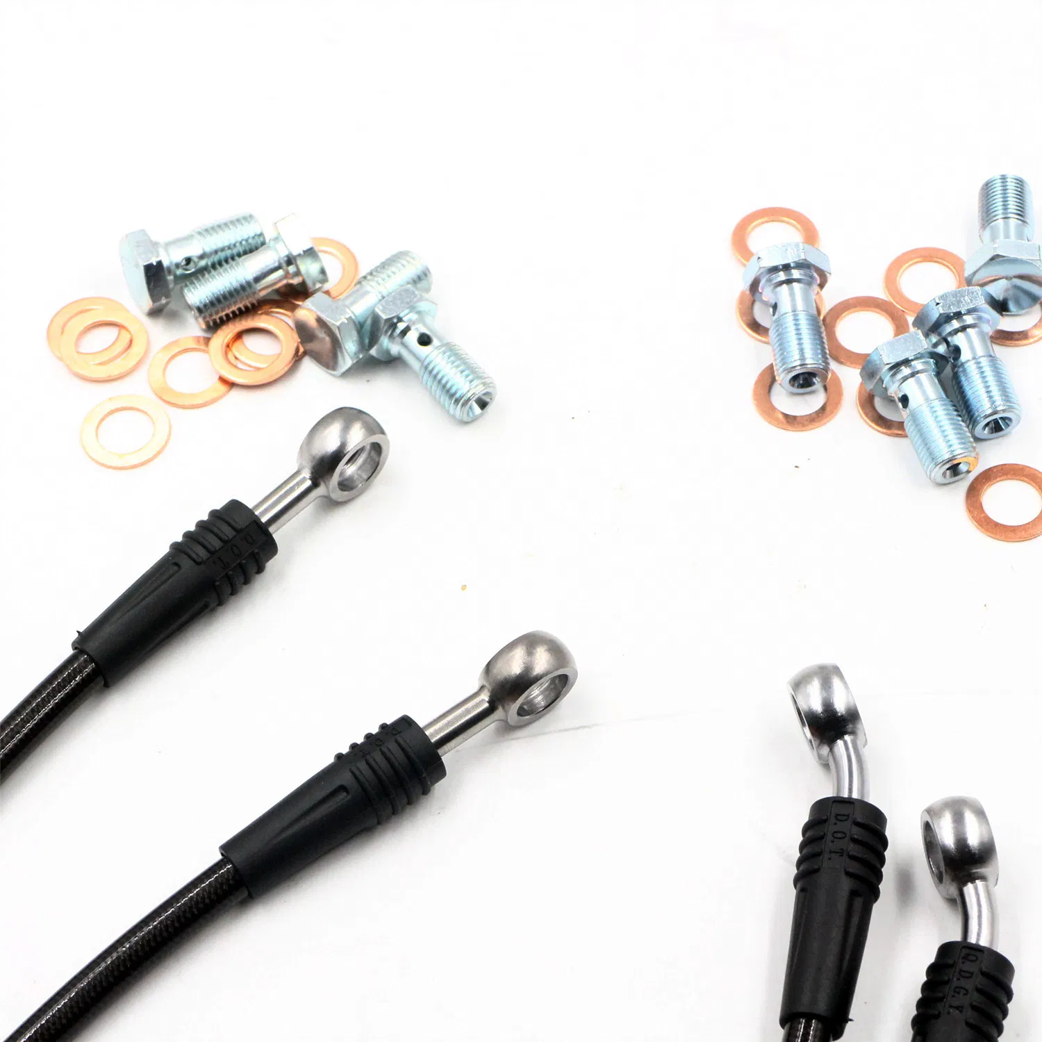 DOT SAE J1401 1/8 Best High Performance Car Racing Stainless Steel Braided PTFE Brake Fluid Hose Lines