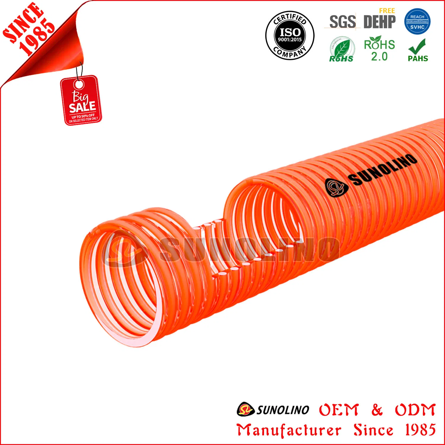Cheap PVC PU NBR Food Grade Flexible 3inch Pump Sewage Water Suction Hose Price for Water