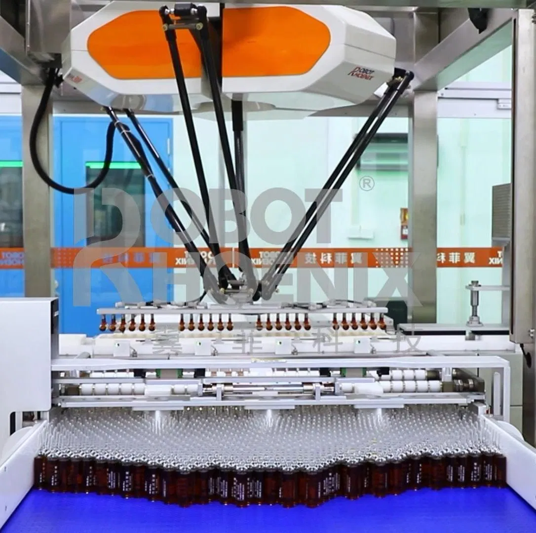 Automatic Delta Robot Case Packer for Food Grade Hygienic Lines