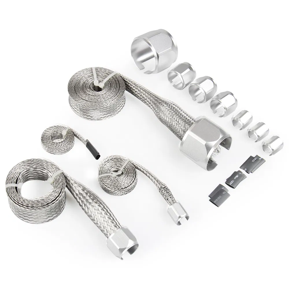 Spectre Performance Silver Flex Vacuum Heater Braided Hose Engine