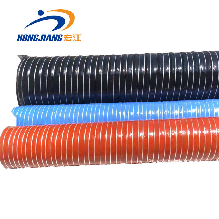Glass Fiber Cord Reinforced Silicone Hot Air Duct Hose Flexible Silicone Pipe