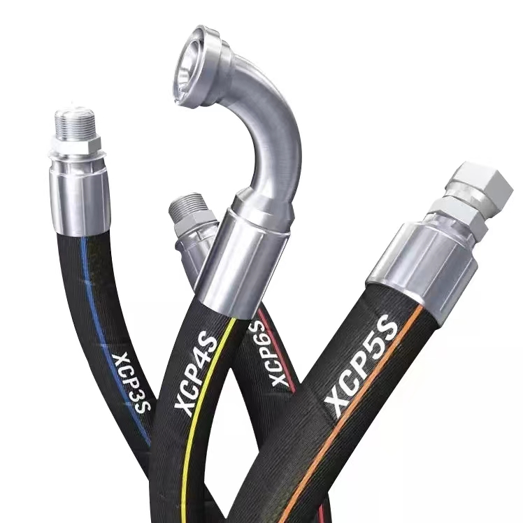 An6 Oil Cooler Hose NBR Rubber Tube Auto Racingmotorcycle 304 Stainless Steel Wire Braided High Pressure Hydraulic Pipe Hydraulic Hose