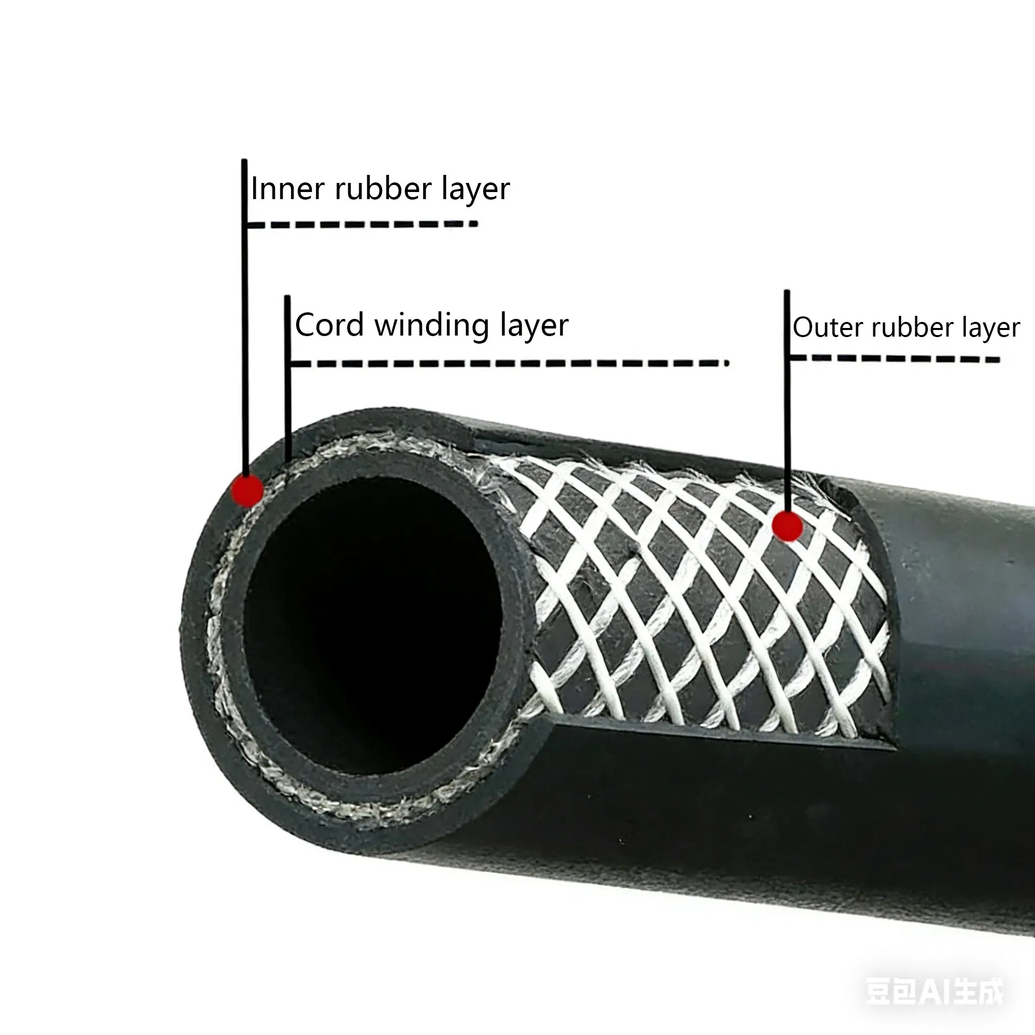 High Quality Brake Hose EPDM Rubber Flexible Air Intake Water Radiator Auto Car Parts Polymer-Reinforced Hose