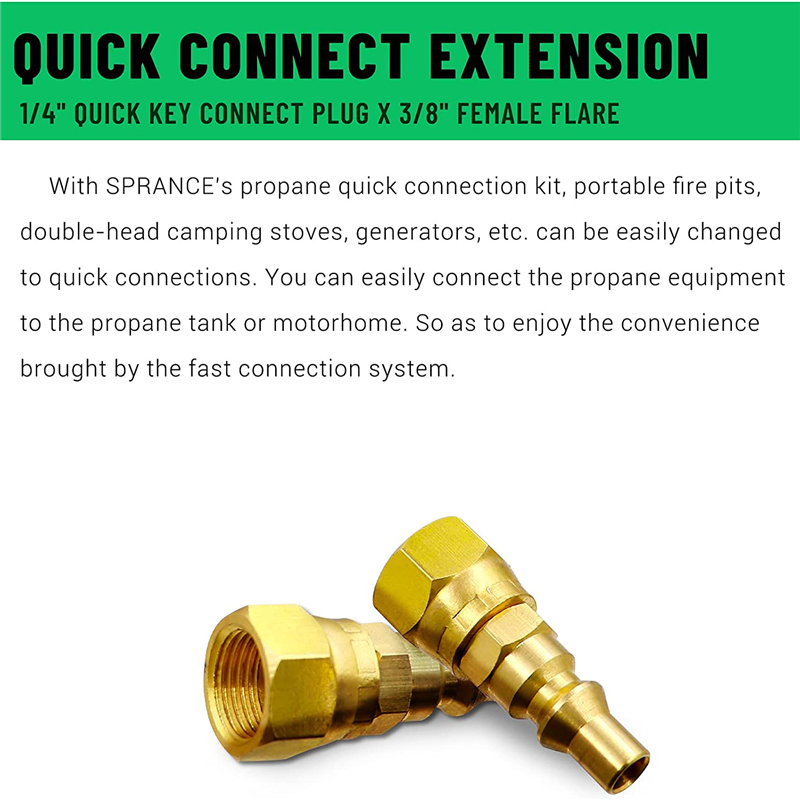 12FT Low Pressure Propane Quick Connect Extension Hose
