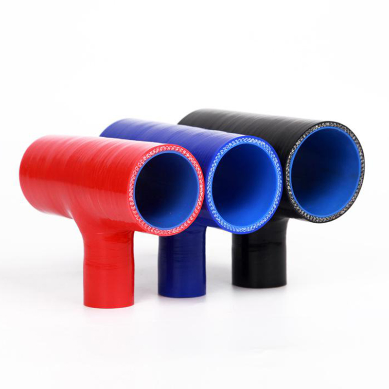 Custom T-Piece Silicone Hose 3-Way for Intercooler Turbo Kit Blow off Valve Coupler Adapter 4-Ply Reinforced T-Shape Tube Pipe