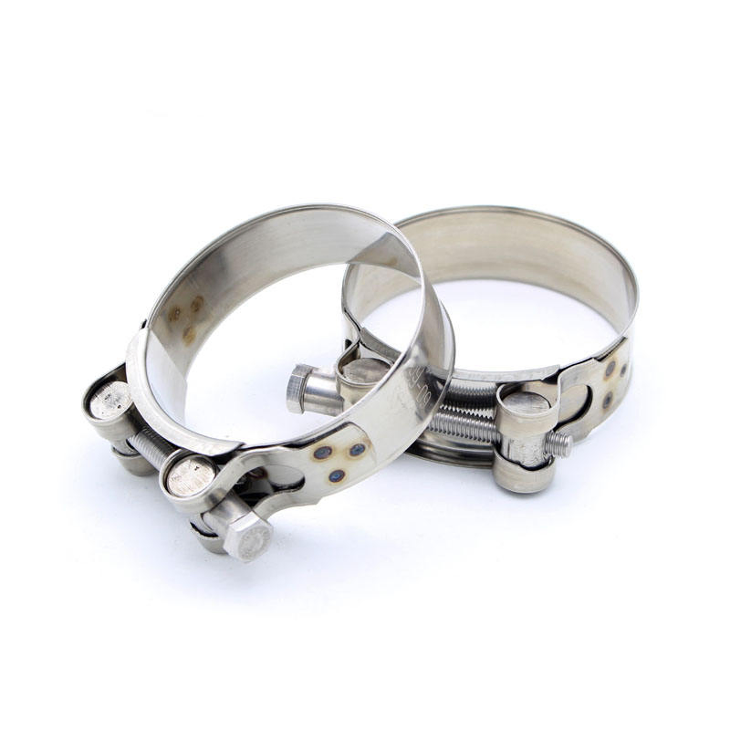 Heavy Duty Stainless Steel T-Bolt Hose Clamp Single Head Strong Pipe Clamp for Automotive