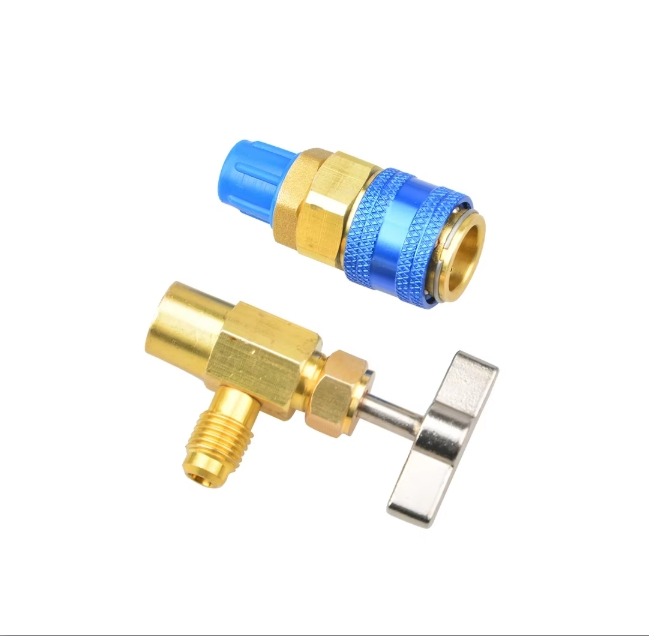 24 Inch Car R134A AC Charge Hose with Gauge for Refrigerant Recharge Kit