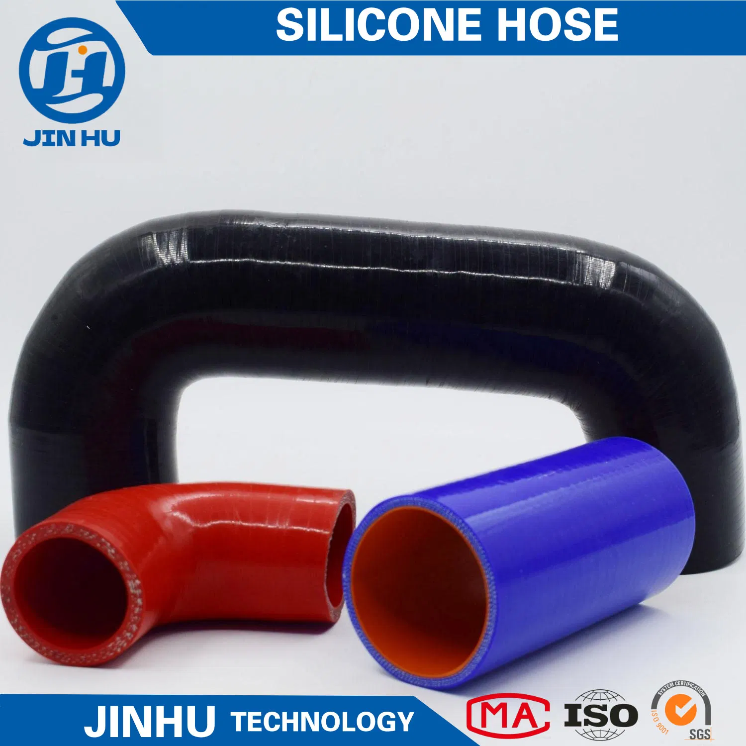 Customized Size Automotive Flexible Straight Silicone Hump Rubber Hose Heavy Truck Reinforced Bellow Silicone Hose