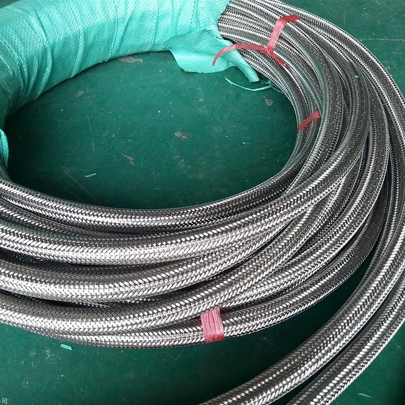 Corrugated Smooth Core PTFE Hose Stainless Steel Wire Braided PTFE Hose