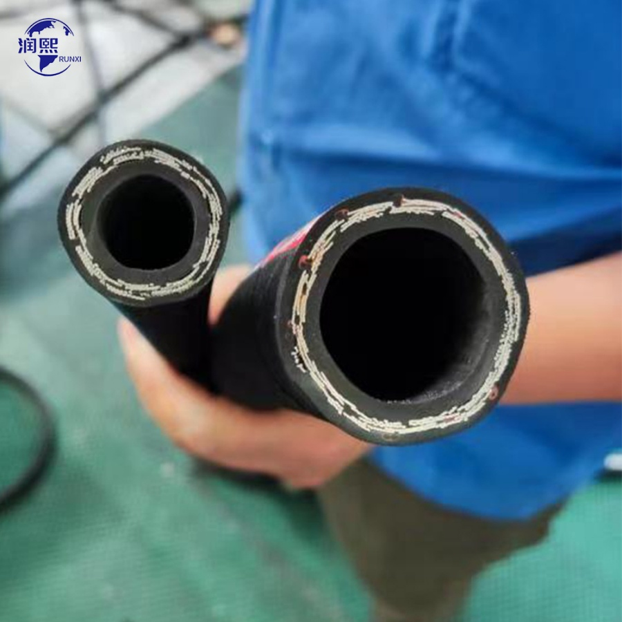 Black Rubber Hydraulic Fluid Air Oil Fuel Line Flexible