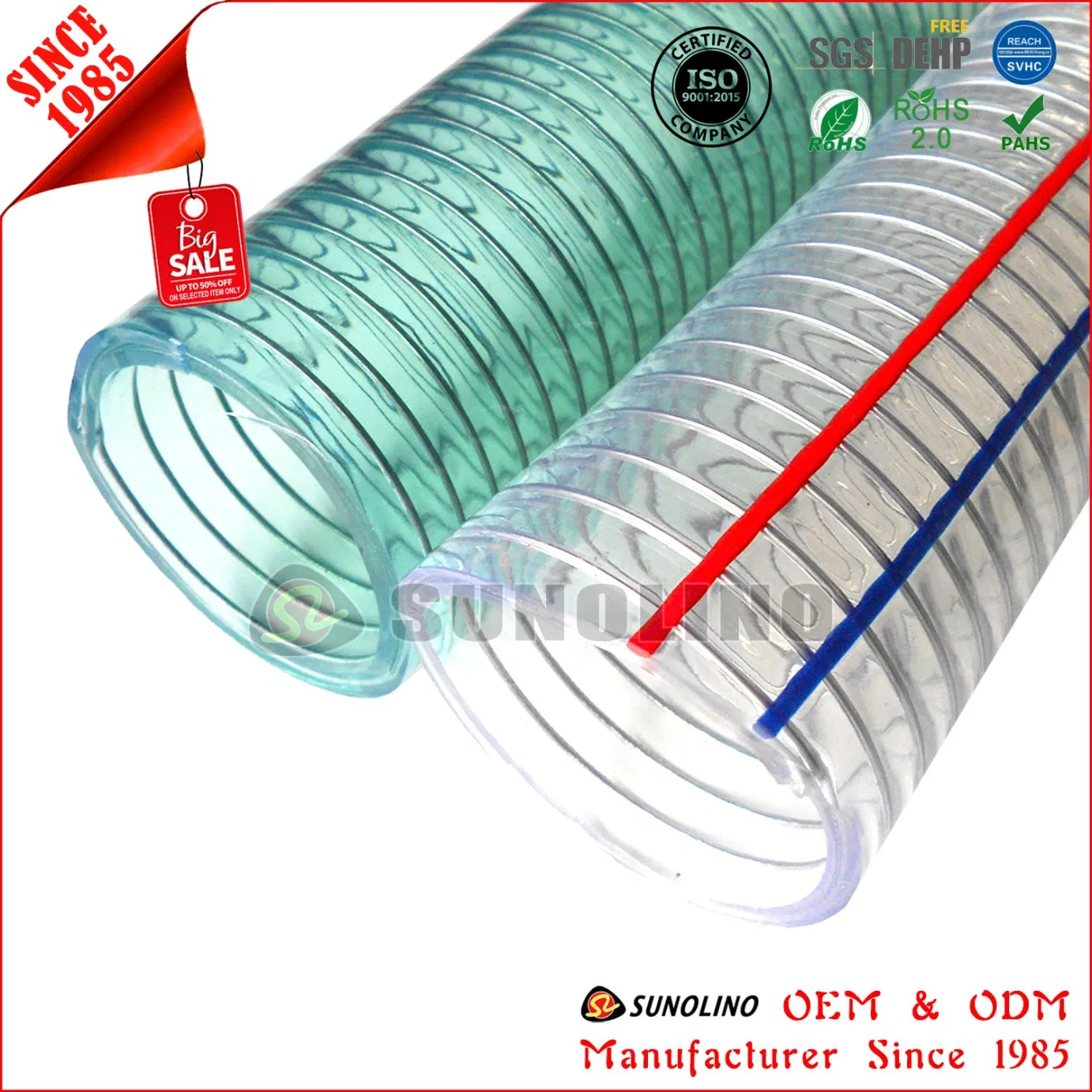 Cheap PVC PU NBR Food Grade Flexible 3inch Pump Sewage Water Suction Hose Price for Water